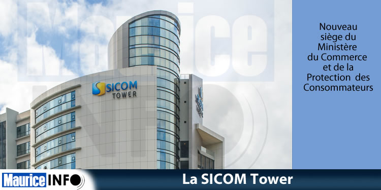 La SICOM Tower à Ebène.