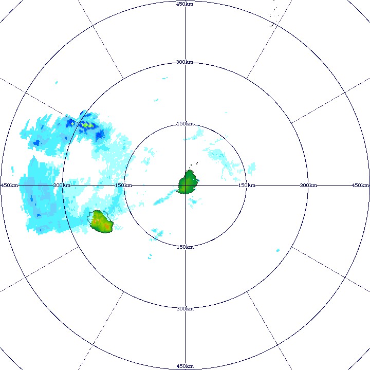Situation météo à 7 h 21 23 janvier 2023. © Radar Trou aux Cerf