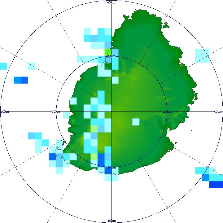 Situation radar à 17 h 01 le 6 avril 2023