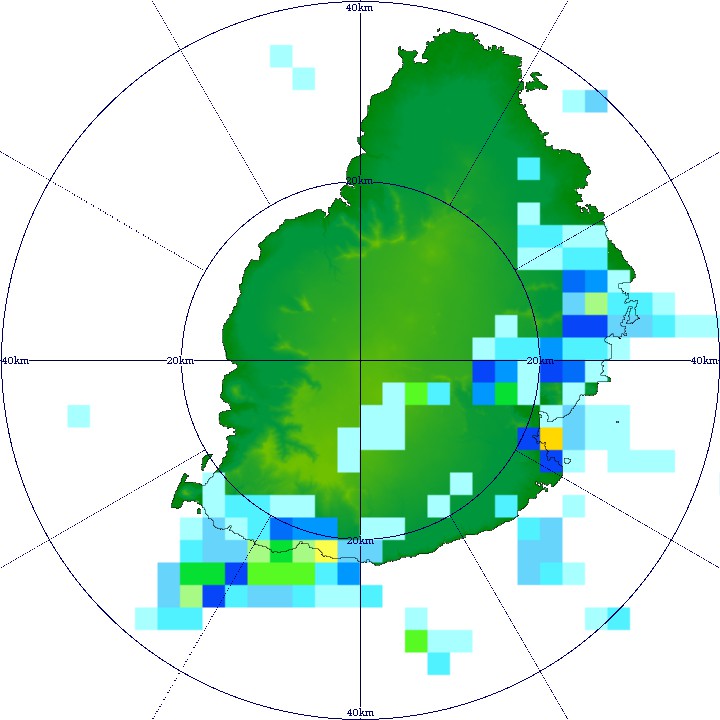 Situation radar à 19 h 31 le 6 avril 2023